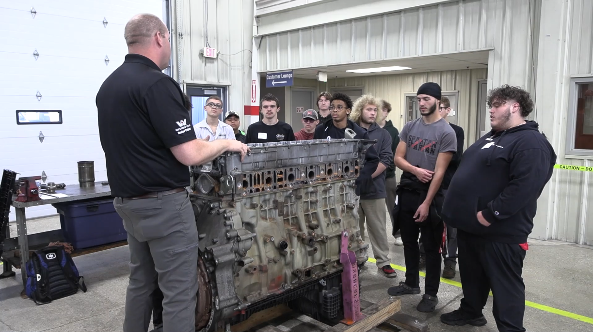 Stoops Freightliner opens their doors to area vocational students